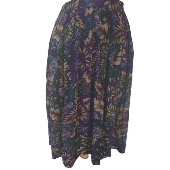 Vintage Alfred Dunner Floral Multi print skirt - Picture 1 of 7